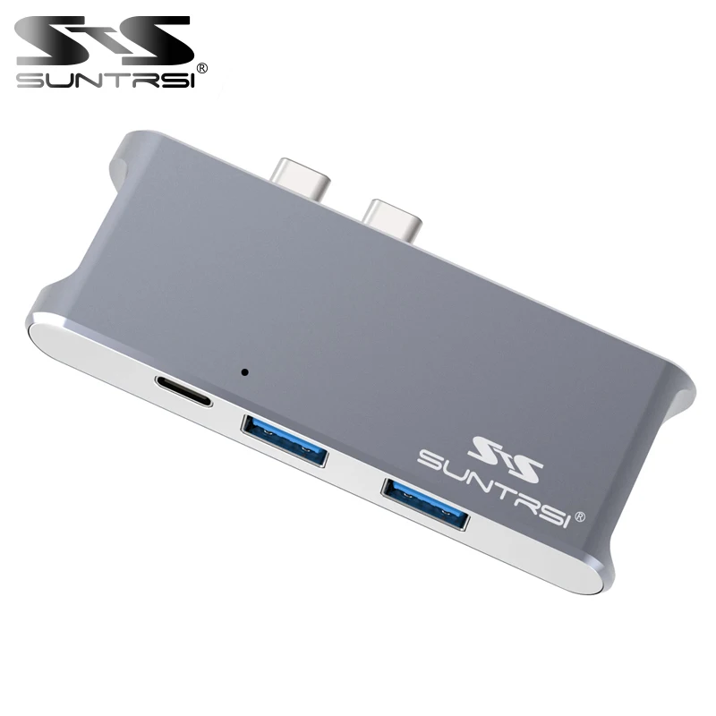 

Suntrsi usb c hub SD/Micro SD Card Reader charging port usb hub 3.0 HDMI 4K output for MacBook Pro 13" /15" 2016/2017 type c hub