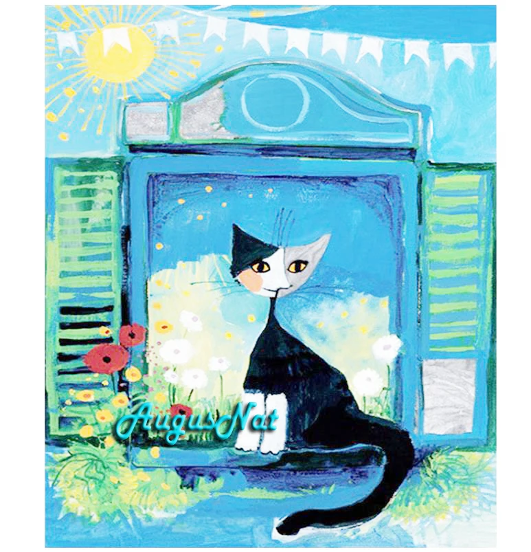 animals diamond painting full drill cat wall art picture diy dots decor sticker 5d gem drawing children toy gift | Дом и сад
