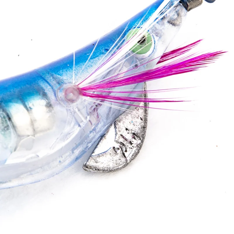 LED Electronic Luminous Shrimp Squid 10cm Night Fishing Squid Jigs Lure Fish Tackle Tool Accessory Wobbler