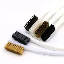 6 шт Пластиковые Ручки Латунная проволочная стальная Нейлоновая Щетка для внутренней щетки полированная поверхность очистка промышленного оборудования