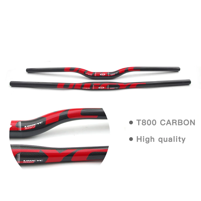 China ULLICYC Famous Brand Ullicyc Carbon MTB Handlebar  Flat Or Rise 31.8*580/600/620/640/660/680/700/720mm  CB186