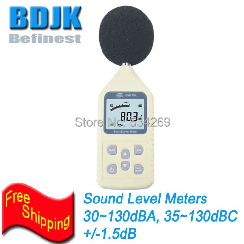 

30dB to 130dB Digital Sound Level Meters with Free shipping Sound Level Measurement Tester
