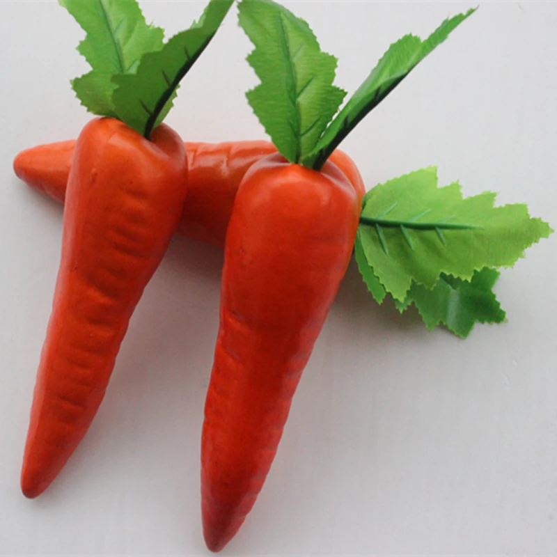 Buy 2 pcs pieces Carrots Artificial Plastic Foam