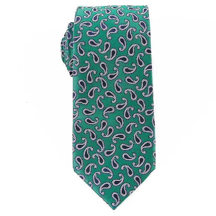 Портной Смит 1200 стежков 7,5 см мужские галстуки, новые мужские модные галстуки с узором пейсли, жаккардовые галстуки Corbatas Gravata, мужской деловой толстый галстук - Цвет: paisley tie PPT-022