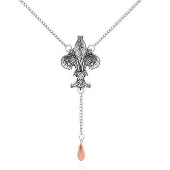 

Vintage Flower Pendant Necklace Movie Harry Jewelry With Chain Necklace 20pcs/lot