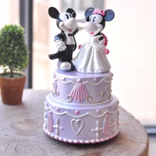 MK & MN romantic wedding music box resin crafts ornaments