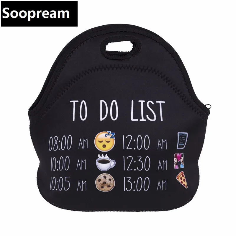 

3d print HAKUNA Kids Insulated for women portable Waterproof Lancheira Thermo Thermal Insulated Neoprene Cooler bag