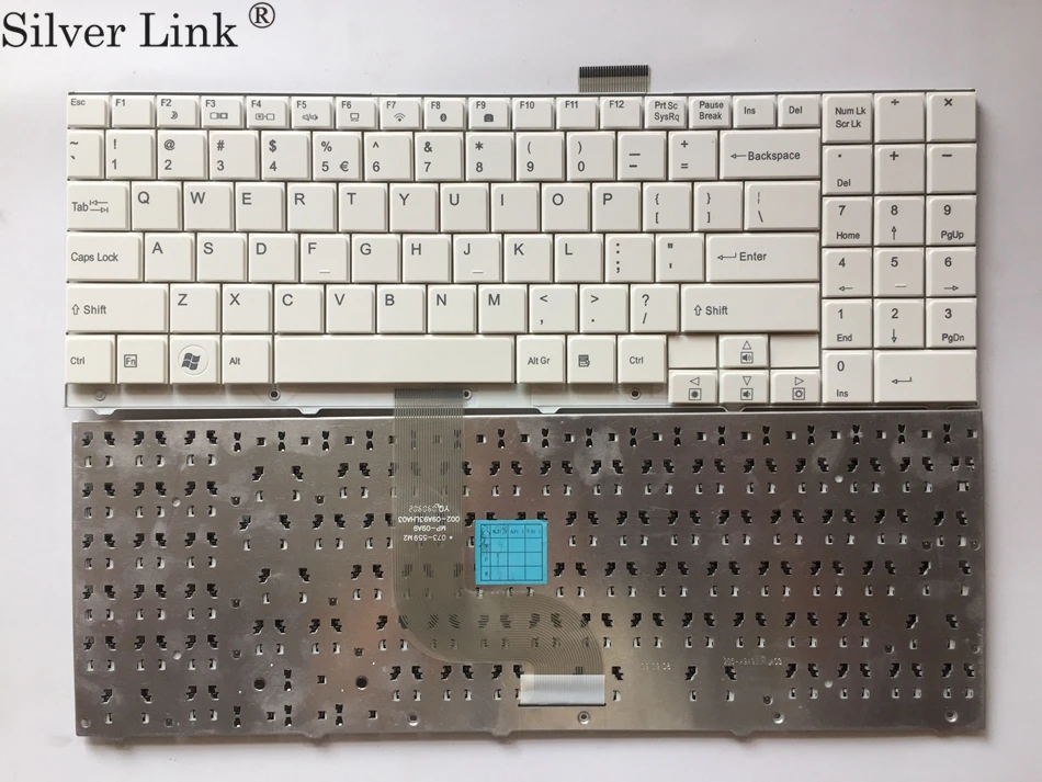 США Английский Клавиатура для ноутбука Medion S5612 MD97424 MD97644 MD97798 MD97930 белая клавиатура для ноутбука макет