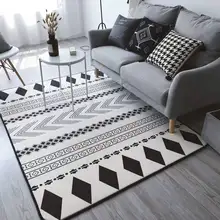 Высокого класса люкс хлопок льняной ткани утолщаются ковер высокое качество большой короткие плюшевые ботинки Rugs салон коврик мягкий прикроватной тумбочке Одеяло