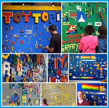 

1 piece 2019 brand large size 40 * 40cm building block Diy Baseplat 50 * 50 dot small brick floor compatible with Legoed