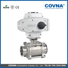 Быстро работает ss304 моторизованных зажим мяч Клапан