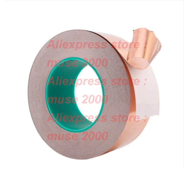 2 Sides Conductive Brass Adhesive Tape 0 06mm Copper Sheet Glue Backed