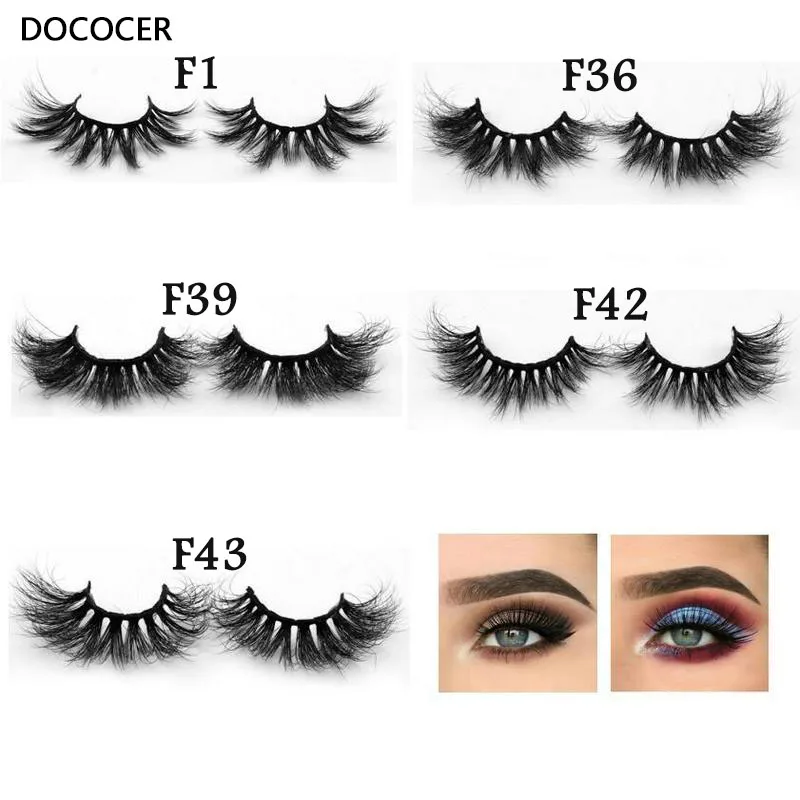 

3D mink eyelashes handmade full strip false eyelashes thick and delicate eyelashes fluffy cross with invisible eyelashes F serie