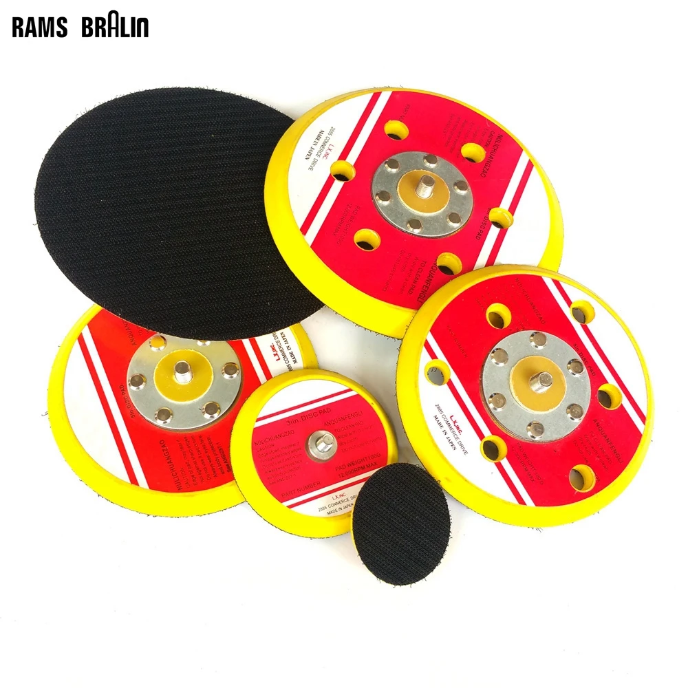 1 piece 2" 6" Air Sander Back up Pad Abrasive Sanding Disc Hook & Loop