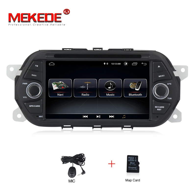 MEKEDE Android 8,1 автомобильный мультимедийный DVD радио плеер для Fiat Tipo EGEA- с BT Wifi gps навигация аудио радио - Цвет: car dvd