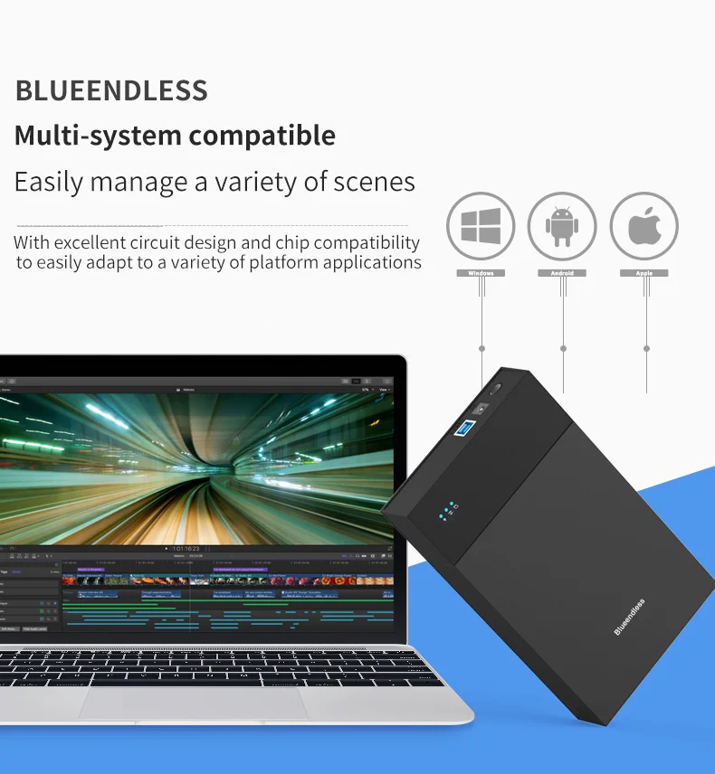 Blueendless 3," Hdd чехол внешний корпус для жесткого диска Пластик 12V 2A Sata USB 3,0 док-станция для жесткого диска AC штепсельная вилка Hdd Caddy жесткий диск Externo