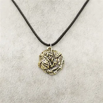 

Wholesale Retro Pug Dog Pendant Necklace Cute Animal Pug Necklace For Women Choker Vintage Jewelry Pet Gift Dropshipping
