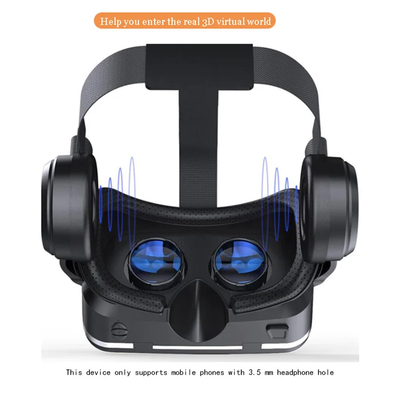3 D VR Очки виртуальной реальности гарнитура для 4 6 дюймов мобильный телефон + умный