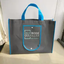 500 шт/партия заказной нетканый складная сумка для похода в магазин многоразовые сумки удобная сумка с логотипом для выставки