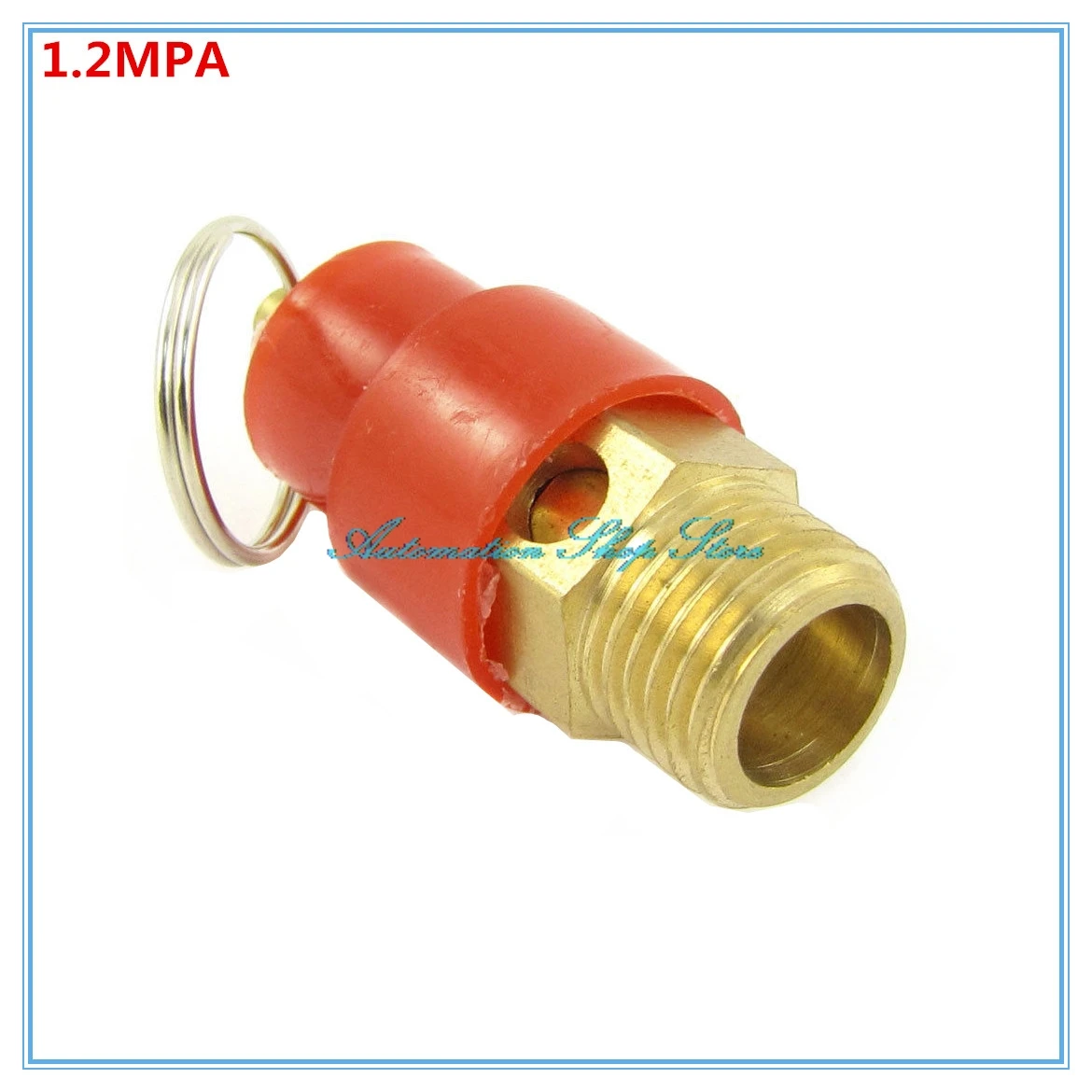 

Red Cap 1/4" BSP Pneumatic Compressor Fitting 1.2MPA Male Thread Pressure Relief Valve 12KG