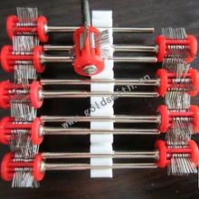 10 шт. красный цвет ювелирные инструменты, установленный Мэтт проволочной щеткой 0,3 мм Диаметр зуботехническая лаборатория материал, полировки ювелирных изделий Кисти