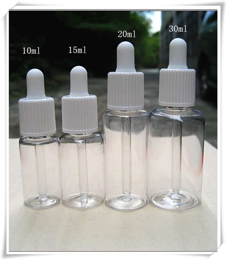 Пипетки бутылки 10 мл ПЭТ бутылка Ясно со стеклянной трубы капельницы недоступном для детей cap 100 шт./лот