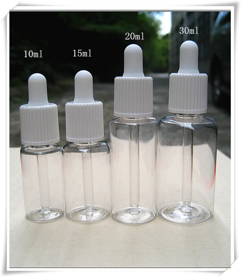 pipette bottle 10ml pet clear bottle with glass pipe dropper childproof