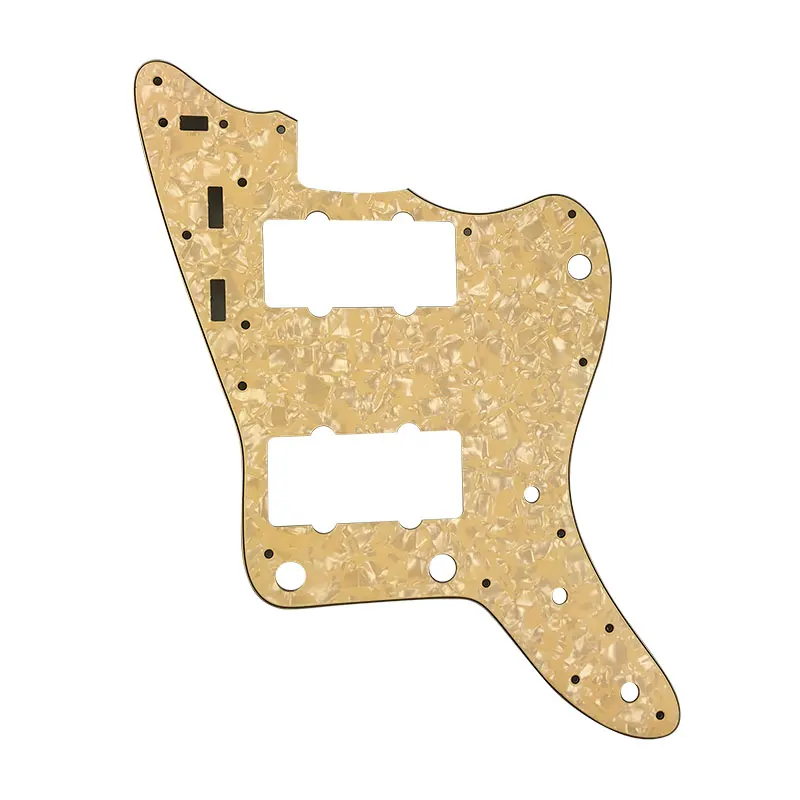 Pleroo аксессуары для гитары Pickguard костюм-для MIJ Japan Jazzmaster Стиль гитары Pickguard царапины пластины Замена - Цвет: 4Ply Cream Pearl