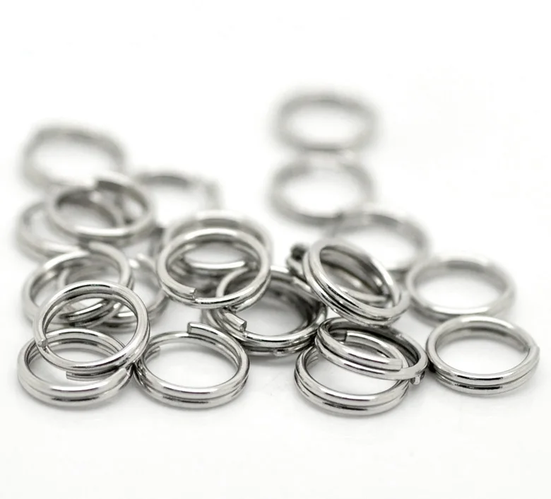 

White K stainless steel 0.7mm opening double circle 7x0.7mm (1/4") -500