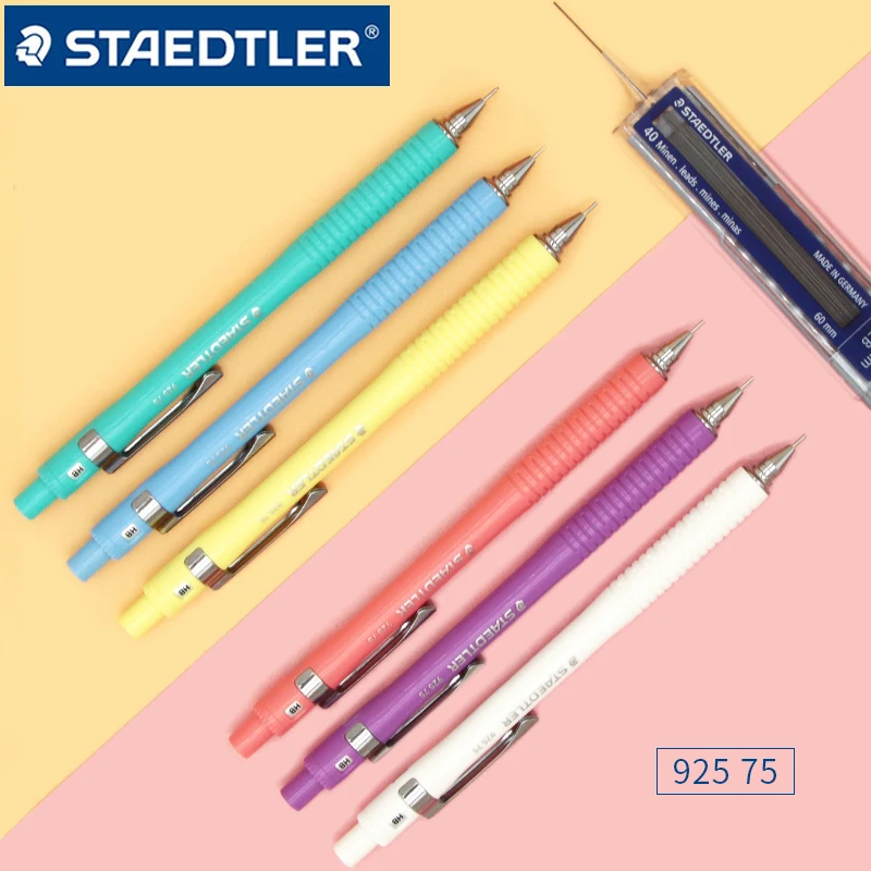 STAEDTLER цветной автоматический карандаш 1 шт. 925 75 низкий центр тяжести ручка для рисования 0,5 мм студенческий стержень карандаш для рисования инструмент