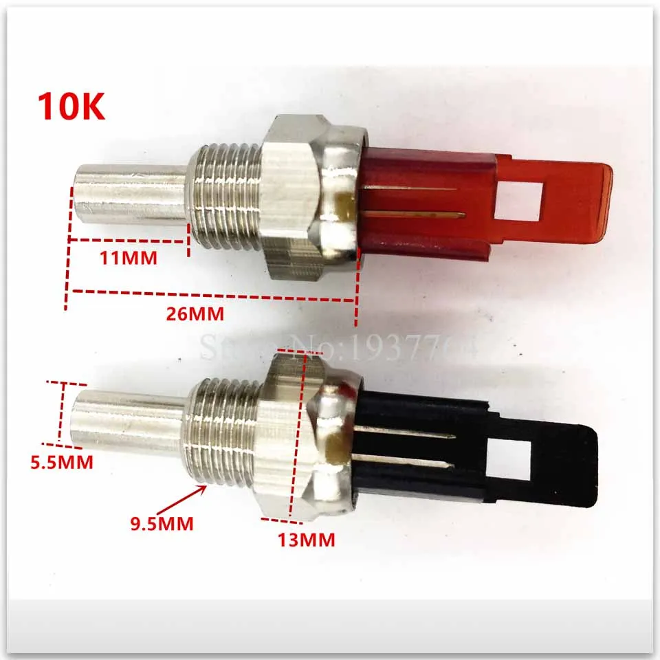2 шт./лот красный+ черный газовый нагревательный котел NTC 10K датчик температуры бойлер для нагрева воды газовый водонагреватель запасные части