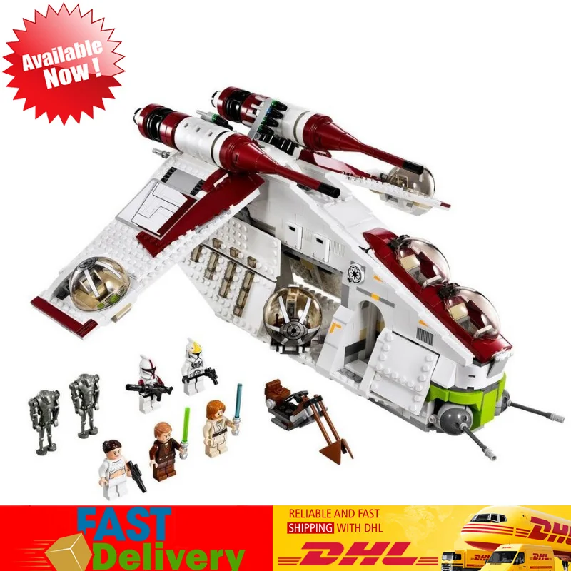 

Lepin 05041 1175pcs Star Wars Republic Gunship Battle Model Building Set Blocks Bricks Toys Gifts Compatible LegoINGlys 75021