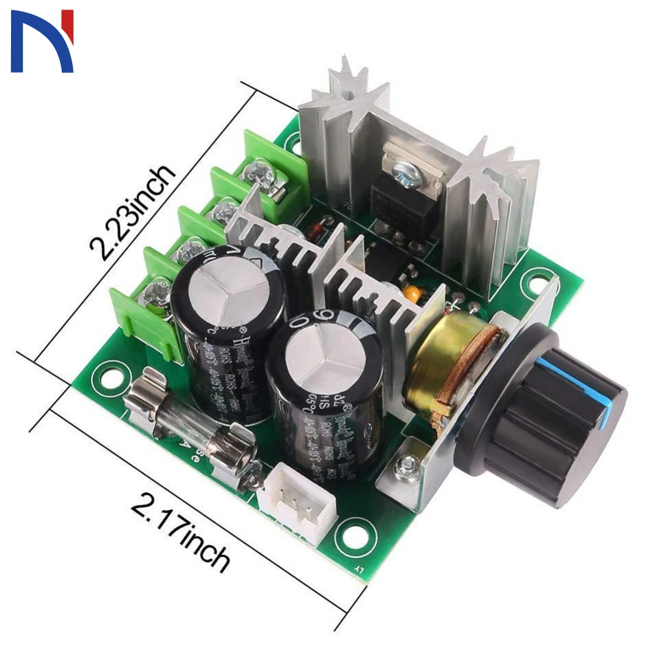 

12V-40V 10A 400W PWM DC Motor Speed Controller High Torque & Low Heat Radiation Frequency Controller with Knob-High Efficiency