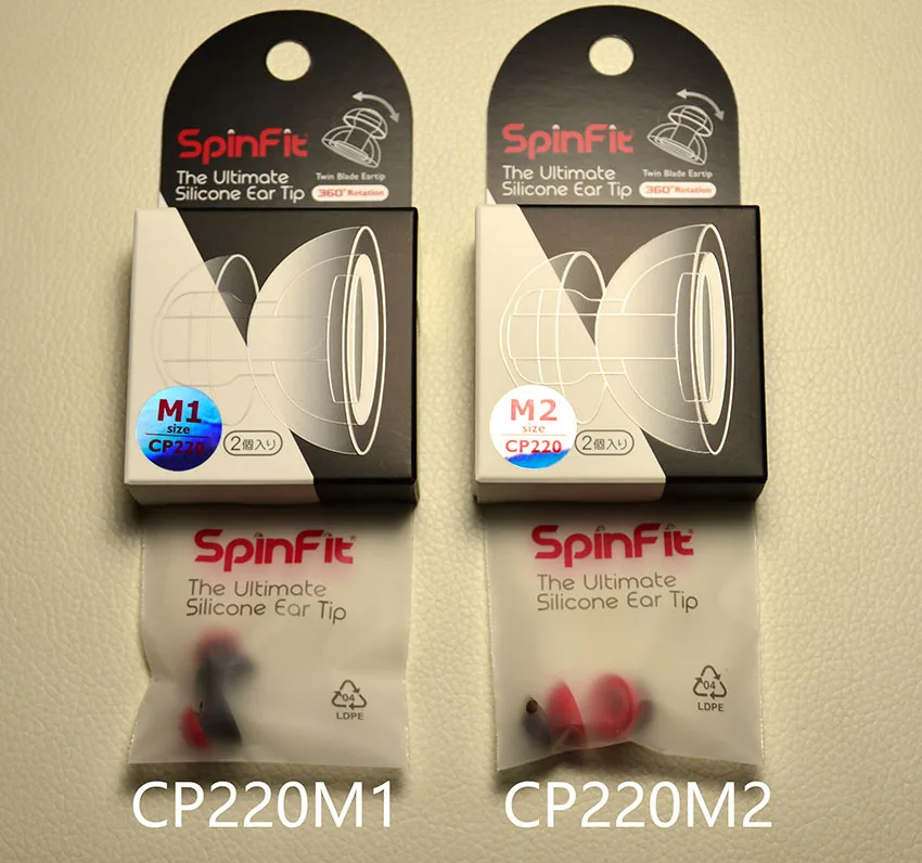 1 пара (2 шт.) наушники вкладыши SpinFit CP220 CP230 CP240 с вращением на 360 градусов