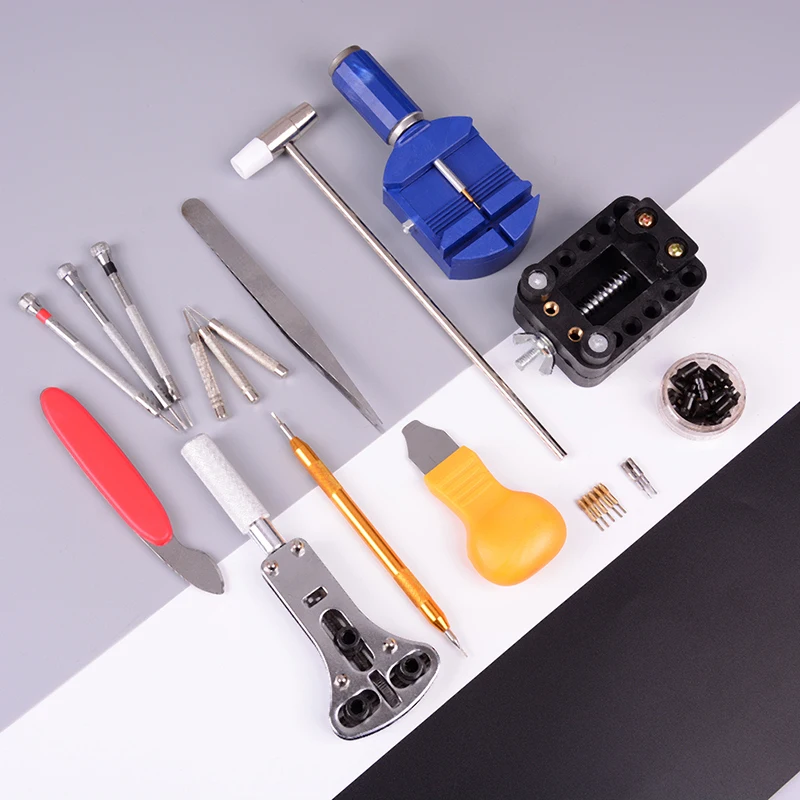 Professional Watch Repair Tool Sets Kit with Carry Bag Opener Link