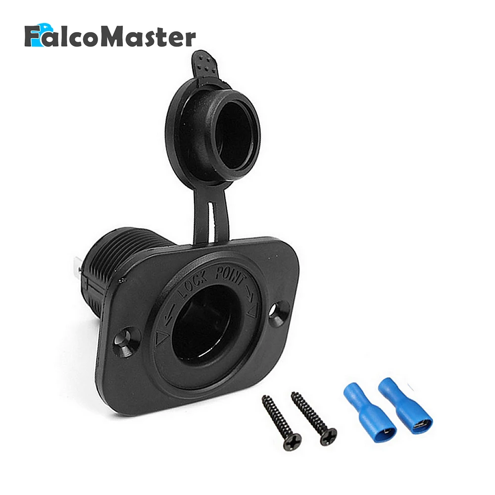 Universal Waterproof Cigarette Lighter Plug Outlet 12V Environmental