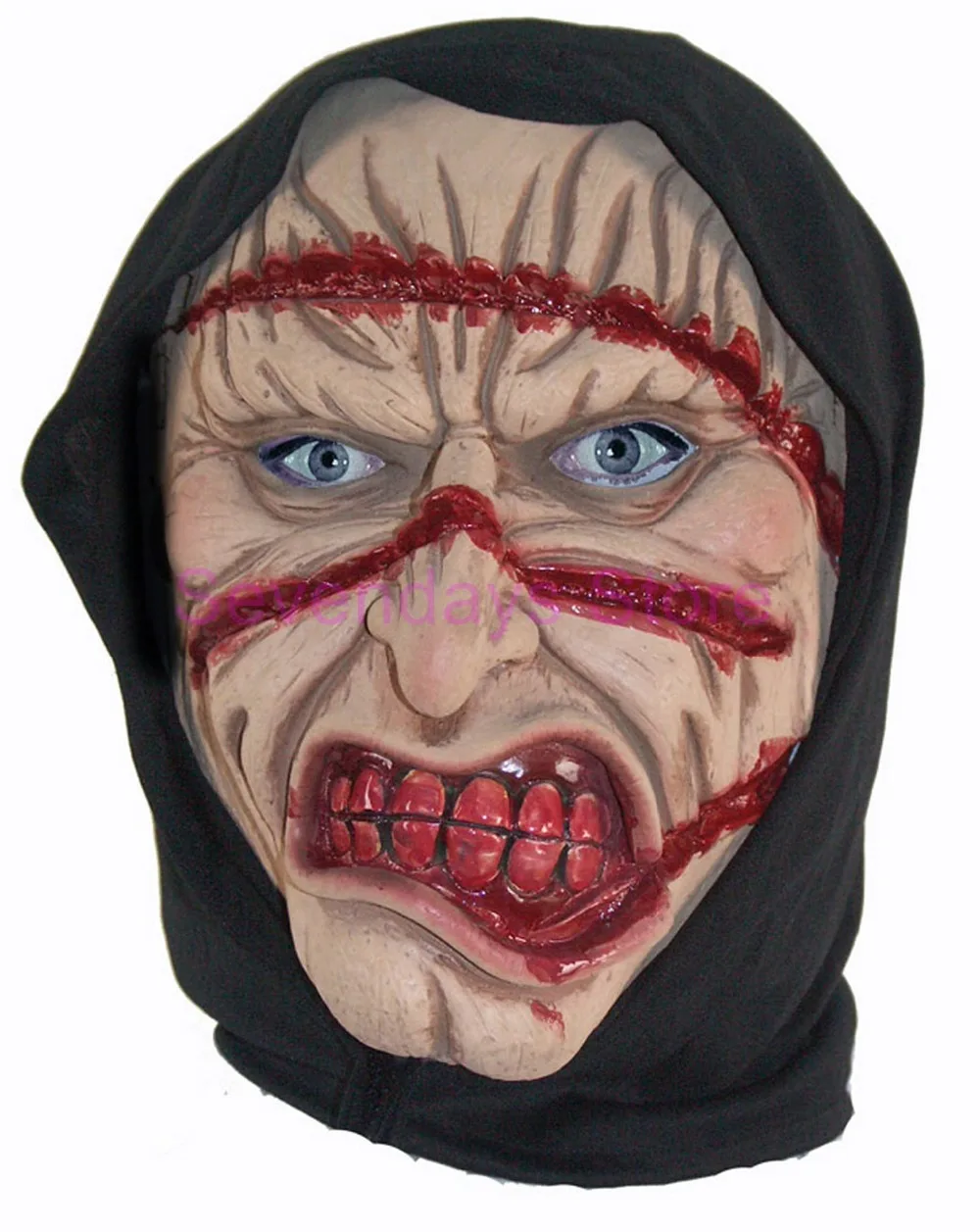 Хэллоуин взрослых маска зомби маска латексная кровавая страшная очень противная полный костюм маска для лица вечерние косплей реквизит