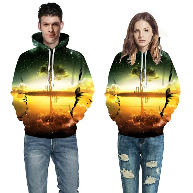 Headbook Fashion Galaxy 3d Print Hoodies Men/Women Thin Cool 3d Sweatshirts Nightfall Trees Print Hooded Hoodies YXQL314 Headbook Fashion Galaxy 3d Print Hoodies Men/Women Thin Cool 3d Sweatshirts Nightfall Trees Print Hooded Hoodies YXQL314