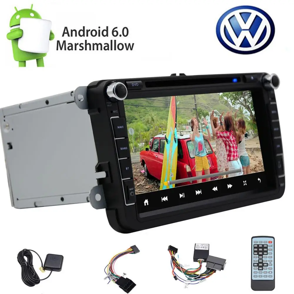 Cheap 8inch Android 6.0 Car Radio DVD Player GPS Multimedia CANBUS for VW Volkswagen 1