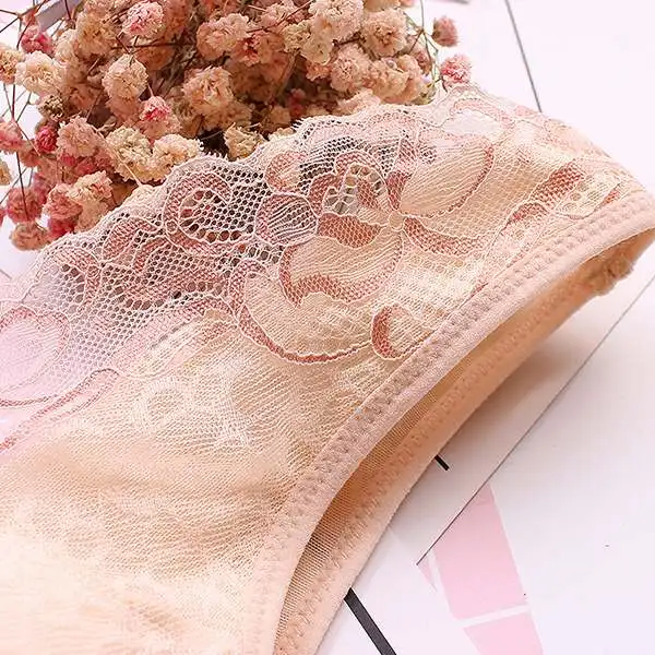 Сексуальный дышащий бесшовный бюстгальтер без косточек без стального жилета, тонкий секционный Регулируемый кружевной цветочный сексуальный бюстгальтер с большой чашкой для женщин