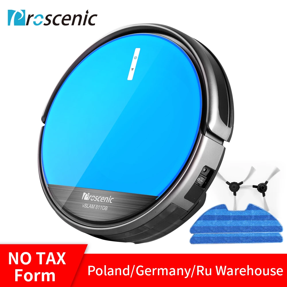 

Proscenic 811GB Robot Vacuum Cleaner Intelligent Water Control Vacuum Low Noise Boundary Magnetic Marker APP Robot Aspirador