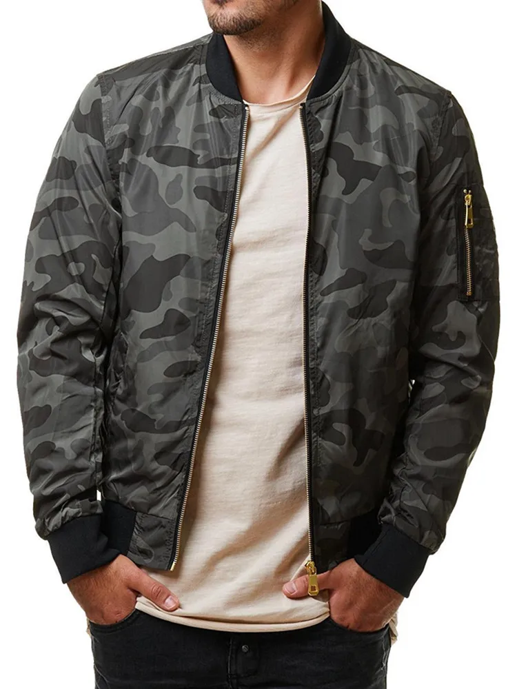 

New Casual Camouflage Jackets Men Military Loose Masculine Bomber Jacket Coats Plus Size M-7XL Outwear Tops Men Spring Autumn