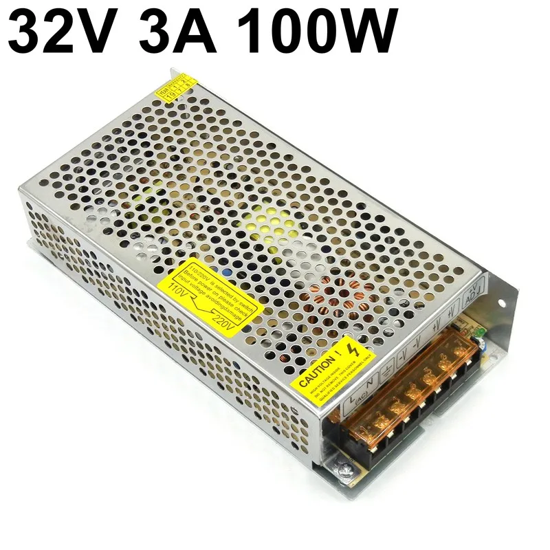 Livre o Navio Fonte de Alimentação de Comutação ac para dc 220 v Regulado Transformador Industrial Led Power Driver Dc32v 32v 3a 100 w Ac110v