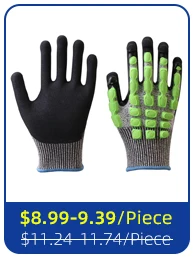 12 пар, защитные рабочие перчатки, GMG, нейлон, спандекс, CE сертифицированные EN388, микротонкие перчатки из пены, нитриловые защитные рабочие перчатки для мужчин