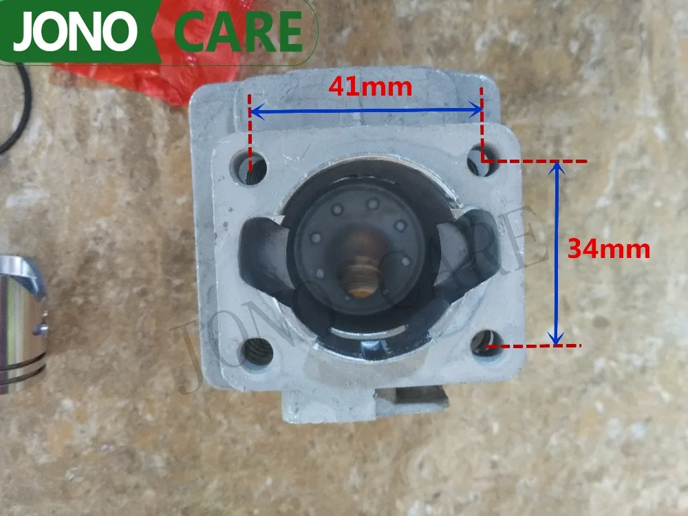 Кусторез газонокосилка запасные части 1E34F цилиндр с поршнем комплект диаметр 34 мм CG260