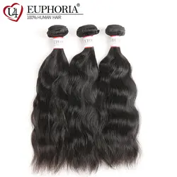 Натуральные волнистые бразильские человеческие волосы ткет 1/3 шт пучки EUPHORIA натуральный цвет 100% Remy человеческие волосы Вьющееся удлинение
