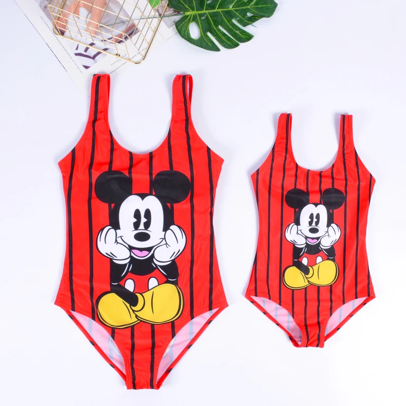 Swimwear Women Family Matching Swimsuit Woman 2019 One Piece Swimsuit Girls Bathing Costume One Piece Bikini Jumpsuit Swim Wear-1