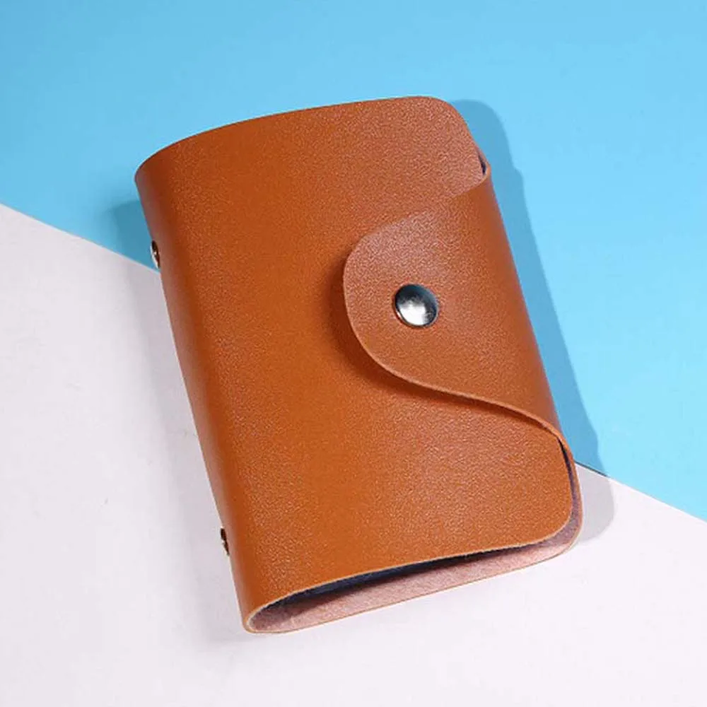 

High Quality Men's Women's Wallet Leather Visiting Cards Credit Card Holder Case Wallet Business Card Package Women's Handbags