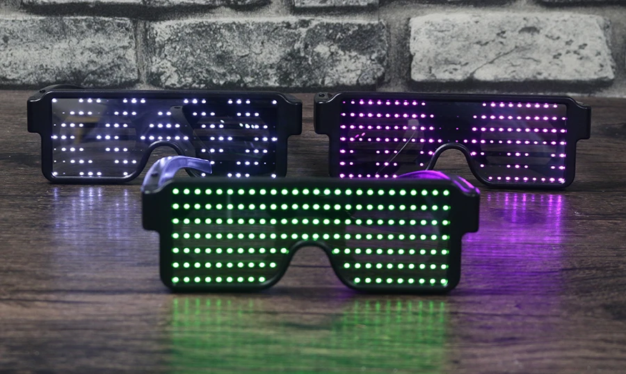 Rave Glasses New LED Party Glasses Flashing USB Chargeable