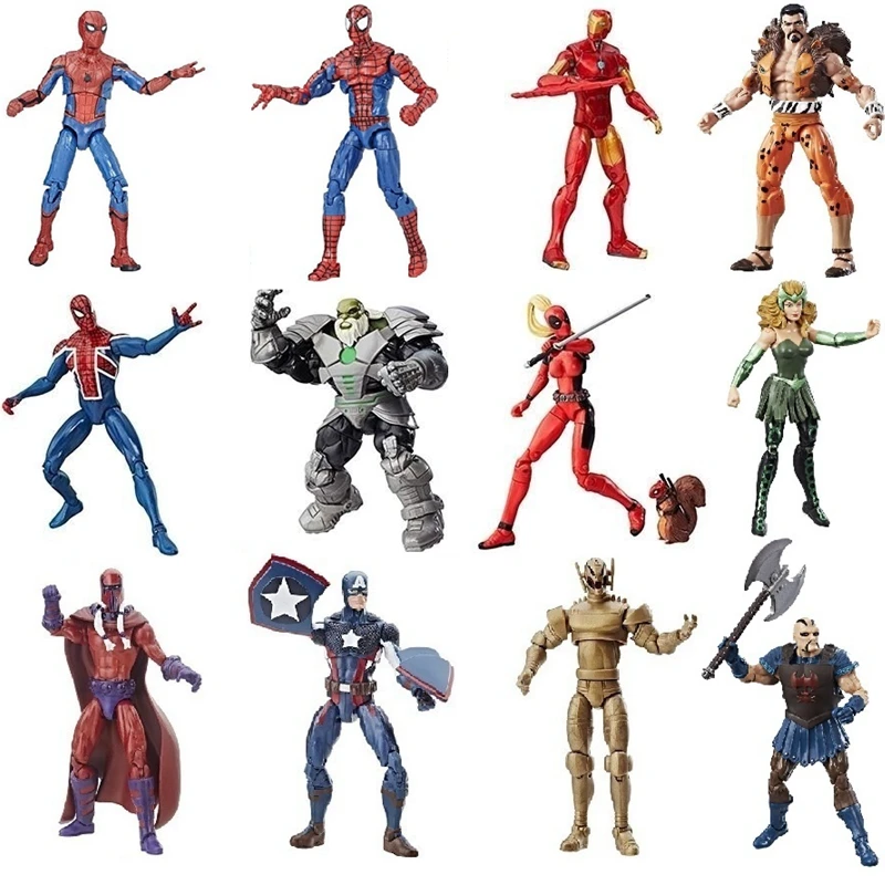 

3.75" Marvel Legends Spider-Man Kraven Deadpool Iron Man Figure Toy Brinquedos Figurals Collection Model Gift
